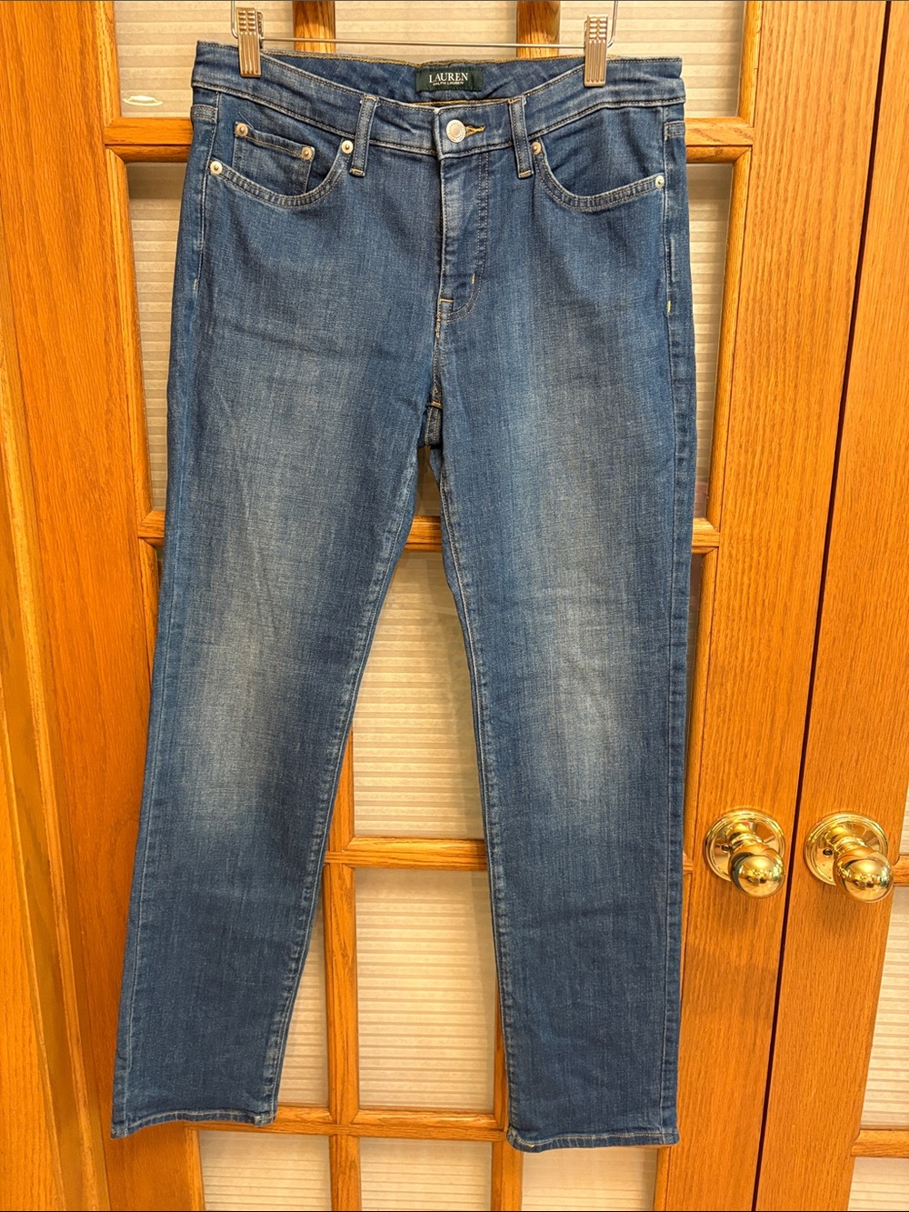 EUC Ralph Lauren Straight-Leg Blue Denim Jeans